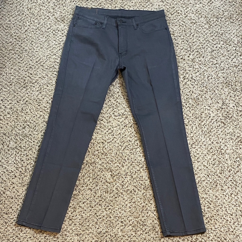 NWOT Levi's 511 mid rise slim fit straight leg grey wash jeans - 36W 32L